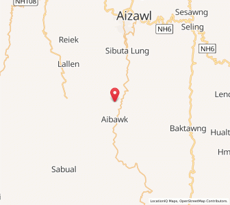 Map of Sibutalung, Mizoram
