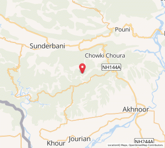 Map of Siddara, Kashmir