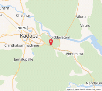 Map of Siddhavattam, Andhra Pradesh