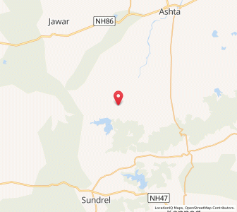 Map of Siddiqganj, Madhya Pradesh