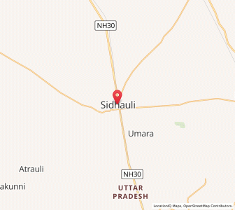 Map of Sidhauli, Uttar Pradesh
