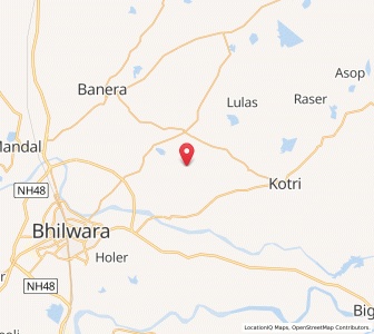 Map of Sidrias, Rajasthan