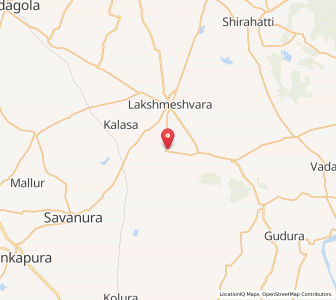 Map of Sigli, Karnataka