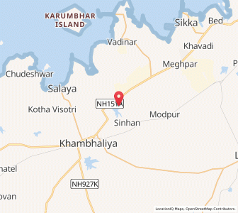 Map of Sihan, Gujarat