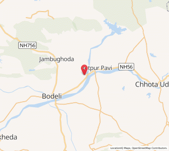 Map of Sihod, Gujarat
