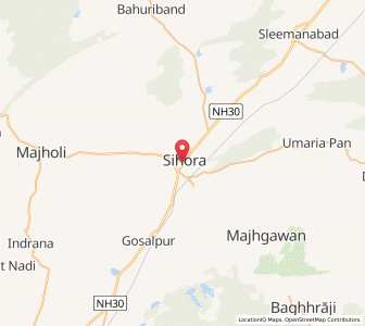 Map of Sihora, Madhya Pradesh