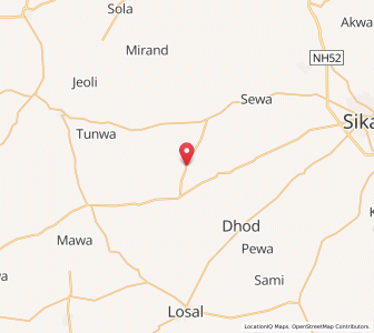 Map of Sihot Bari, Rajasthan