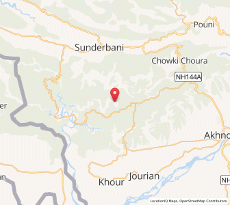 Map of Sihun, Kashmir