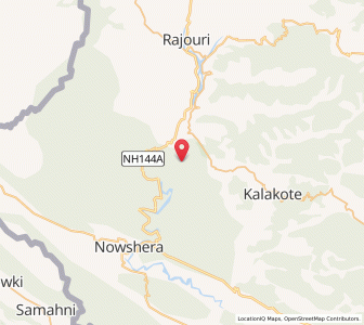 Map of Sijangar, Kashmir