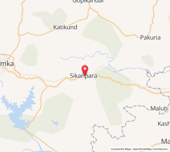 Map of Sikaripara, Jharkhand