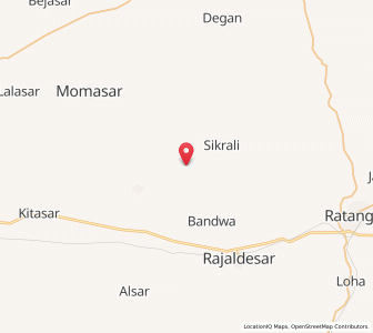 Map of Sikrali ki Dhani, Rajasthan