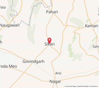 Map of Sikri Patti, Rajasthan