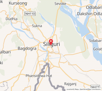 Map of Siliguri, West Bengal