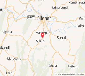 Map of Silkuri, Assam
