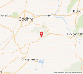 Map of Simalia, Gujarat