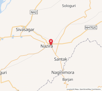 Map of Simaluguri, Assam