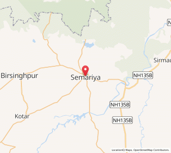 Map of Simaria, Madhya Pradesh