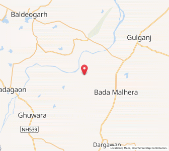 Map of Simaro, Madhya Pradesh