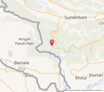 Map of Simbal ko Pher, Kashmir