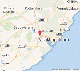 Map of Simhachalam, Andhra Pradesh