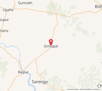 Map of Simlapal, West Bengal