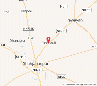 Map of Sindhauli, Uttar Pradesh
