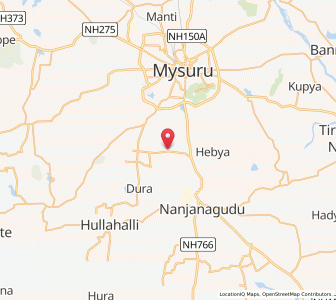 Map of Sindhavalli, Karnataka
