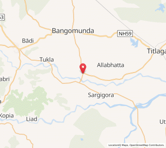 Map of Sindhekela, Odisha