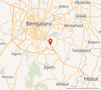 Map of Singasandra Near E .City, Karnataka