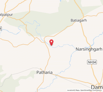 Map of Singon, Madhya Pradesh