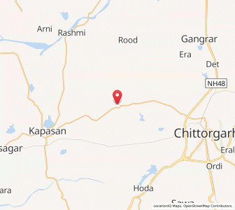 Map of Singpur, Rajasthan