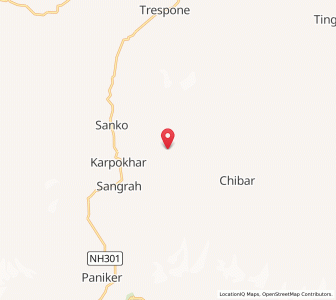 Map of Singran, Kashmir