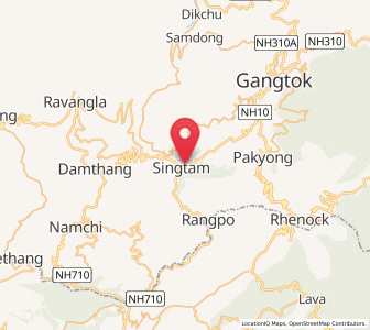 Map of Singtam, Sikkim