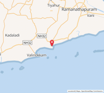 Map of Sinnservadi, Tamil Nadu