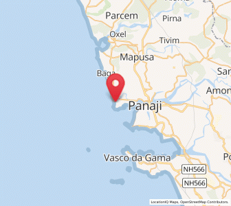 Map of Sinquerim, Goa