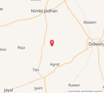 Map of Sinwa, Rajasthan