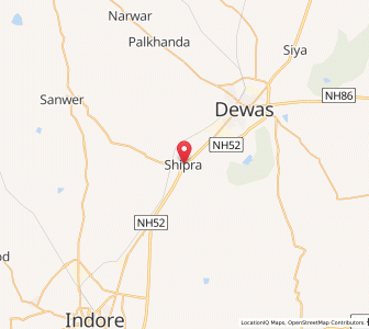Map of Sipra, Madhya Pradesh