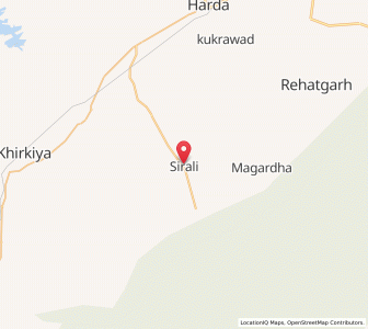 Map of Sirali, Madhya Pradesh