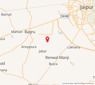 Map of Sirani, Rajasthan