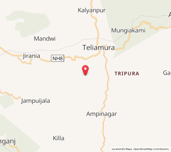 Map of Sirdukbari, Tripura
