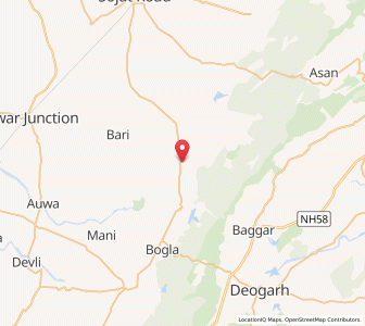 Map of Siriari, Rajasthan