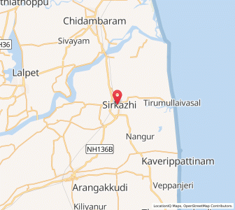Map of Sirkazhi, Tamil Nadu