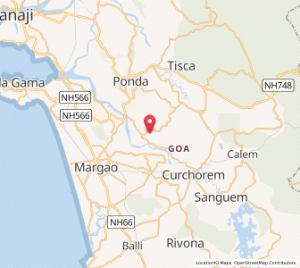 Map of Siroda, Goa