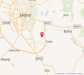 Map of Siroli, Rajasthan