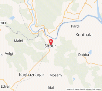 Map of Sirpur, Chhattisgarh
