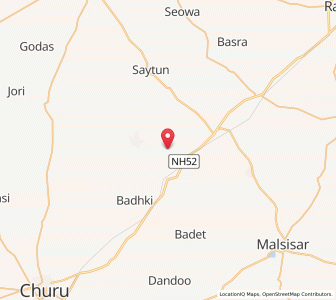 Map of Sirsali, Rajasthan