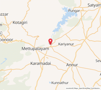 Map of Sirumugai, Tamil Nadu