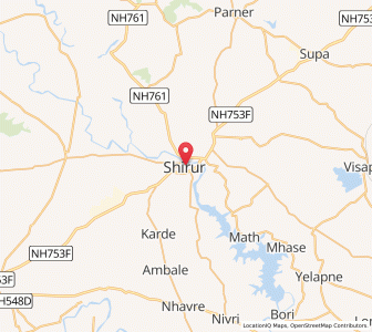 Map of Sirur, Maharashtra