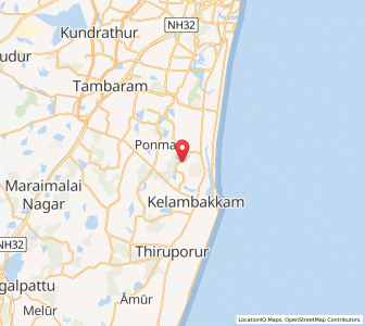 Map of Siruseri, Tamil Nadu