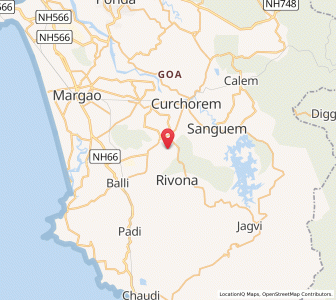 Map of Sirvoi, Goa